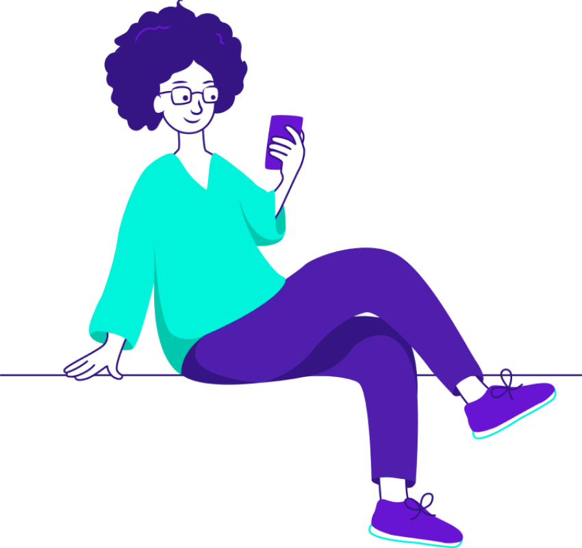 01 Sitting Woman On Phone 2