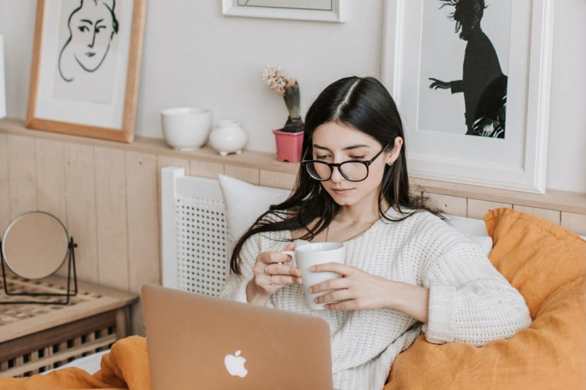 Woman working from home 1