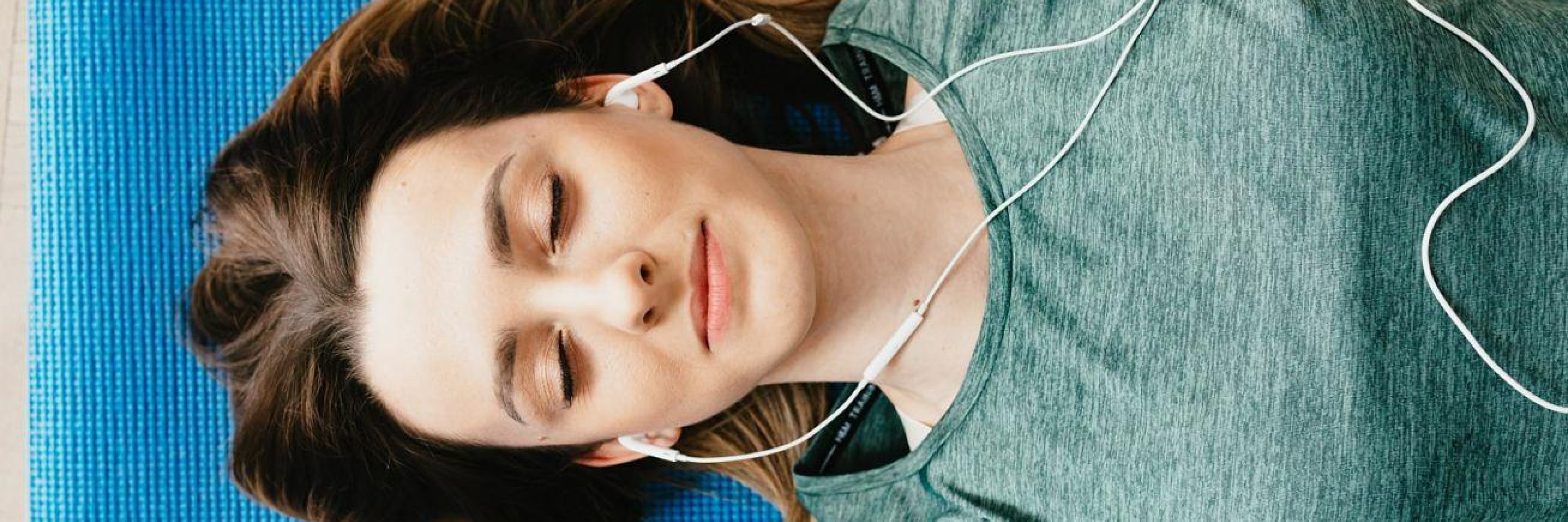 Woman listening to music relaxing 1